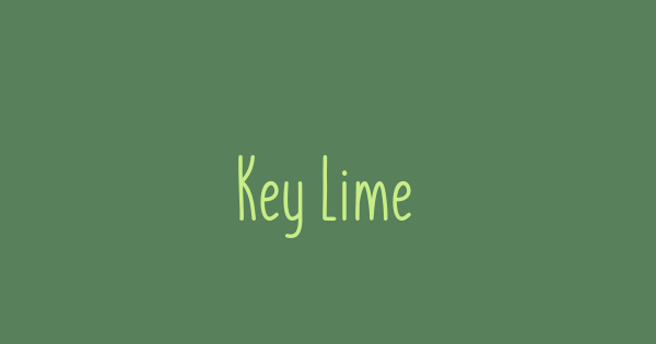 Key Lime font thumbnail